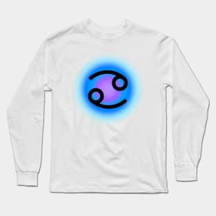 Glowing Aura Cancer Water Sign Zodiac Long Sleeve T-Shirt